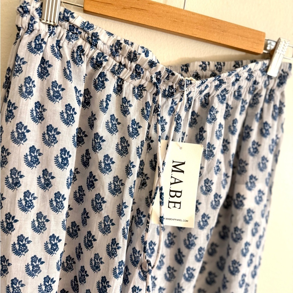 M.A.B.E Derby Bessie Print Pj Bottoms navy blue large - Picture 5 of 14